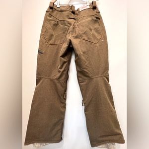 686 X Levi’s 514 Men’s 32W x 30L Insulated Snowboard Pants Brown Herringbone